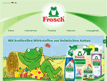 Tablet Screenshot of frosch-reiniger.at